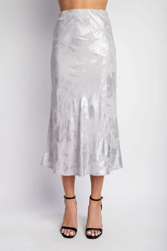 Soft Glam Metalic Skirt - Image 3