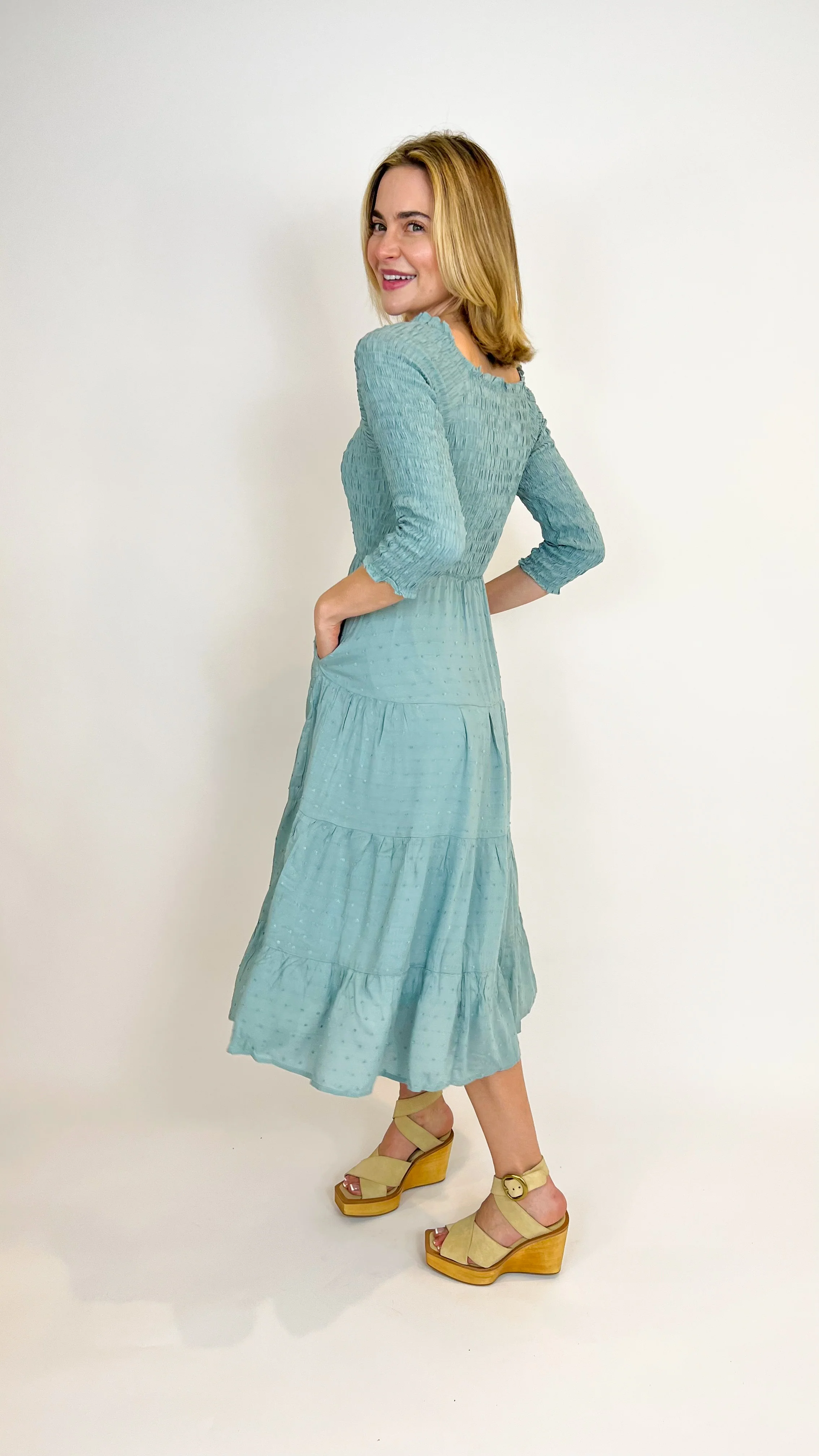 Made For Frolicking Smocked Dress - Image 9