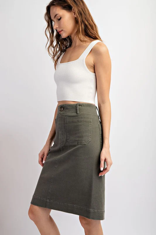 Bring It Denim Skirt - Image 9